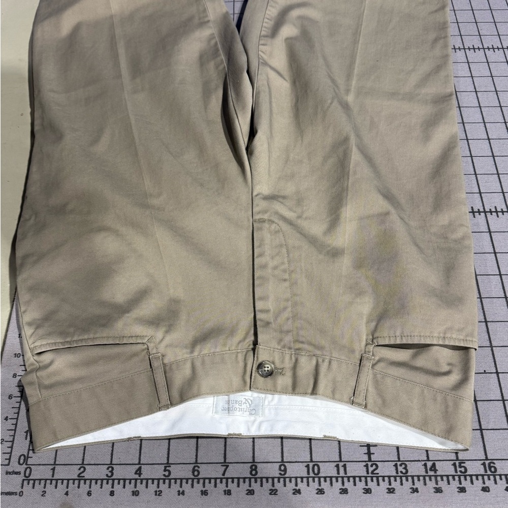 Christopher & Banks Khaki Capri Crop Pants Size 8 - Picture 3 of 5